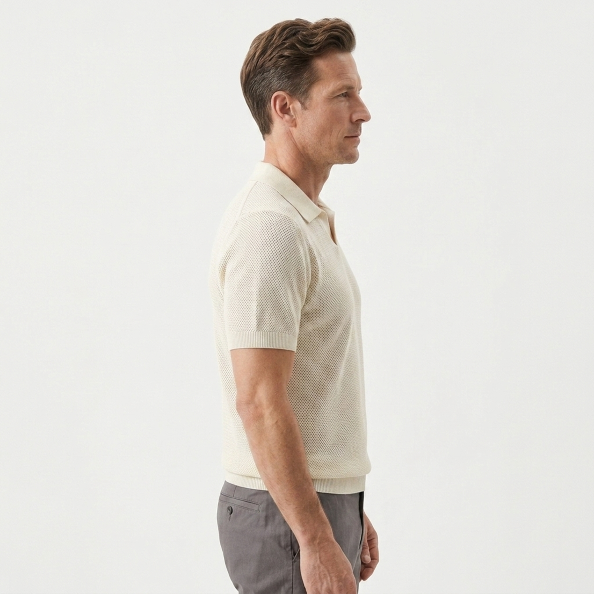 Men's Slim-Fit Knit Polo — product view