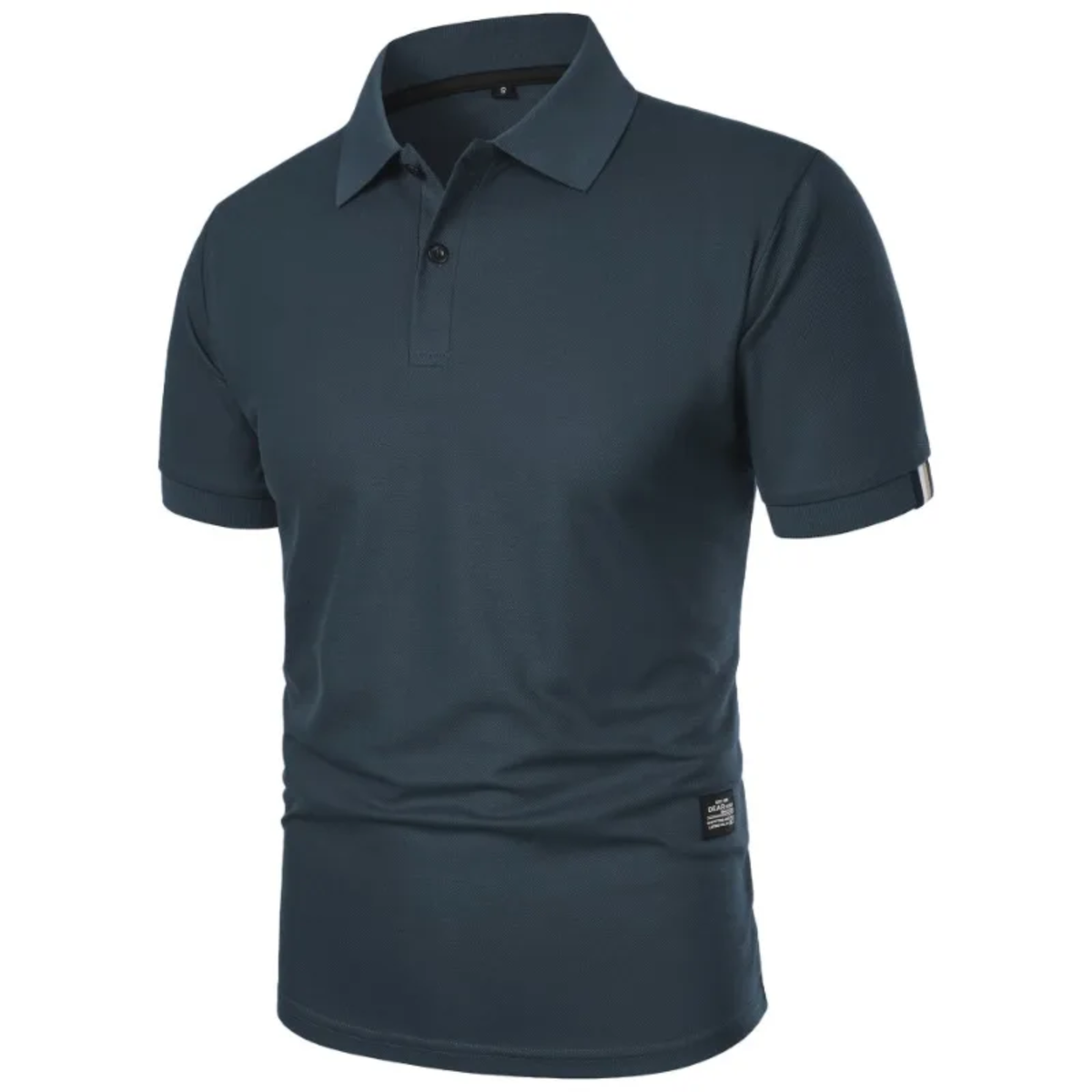 Men's summer polo — short sleeves and classic fit — casual style — Dark Gray