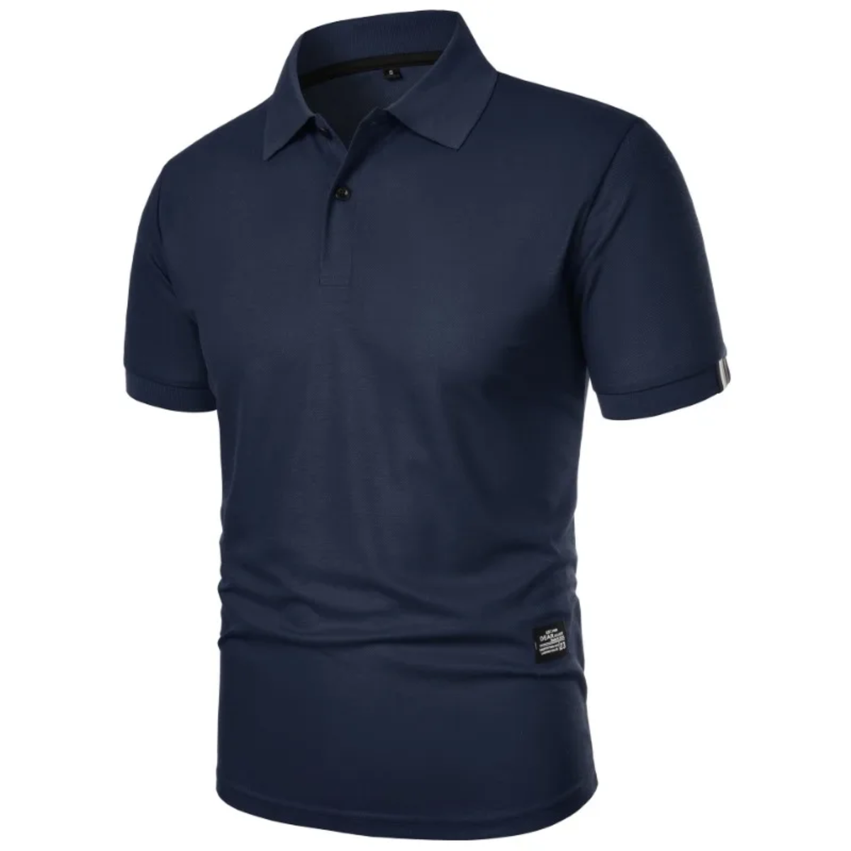 Men's summer polo — short sleeves and classic fit — casual style — Navy Blue