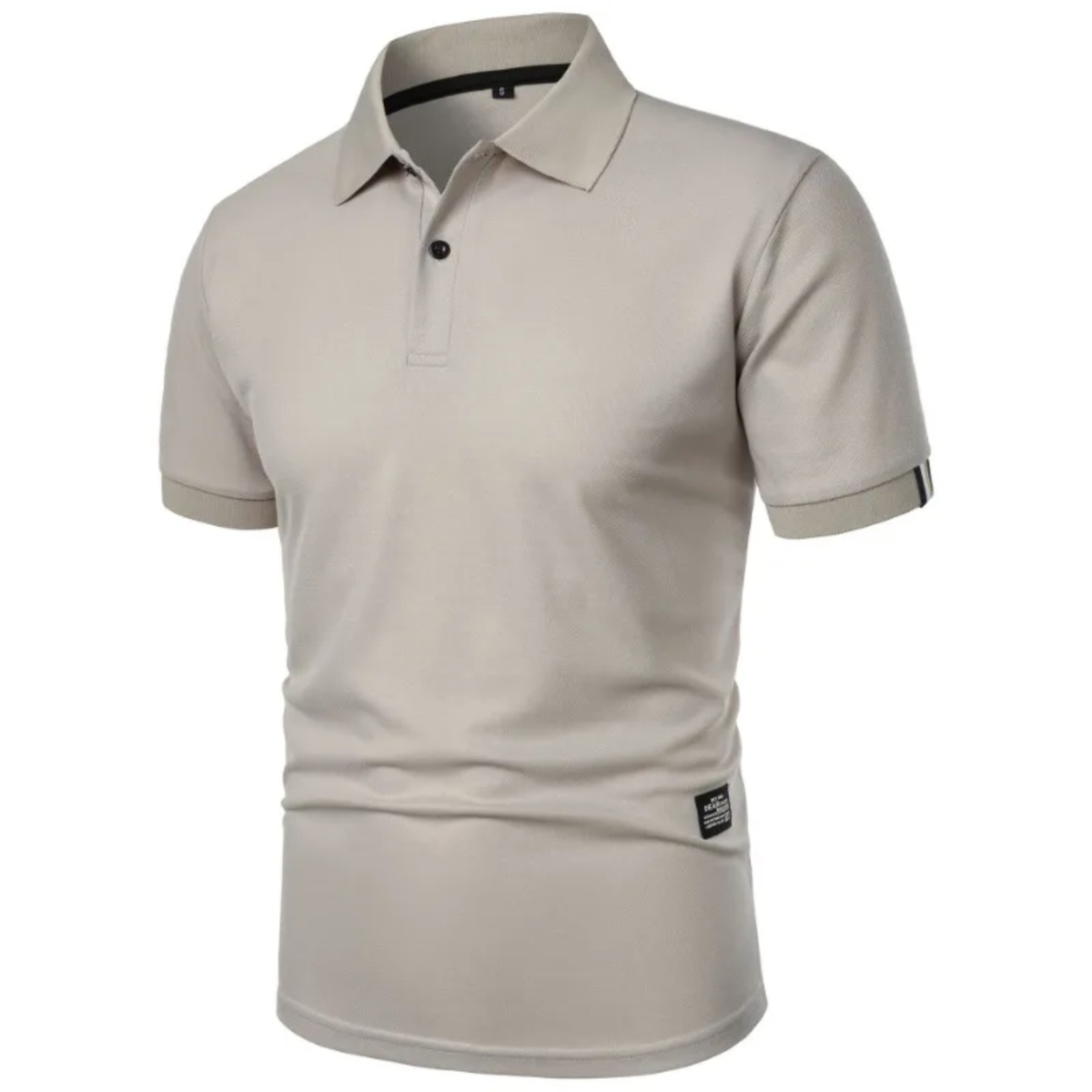 Men's summer polo — short sleeves and classic fit — casual style — Light Gray