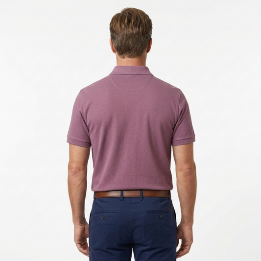 Men's polo shirt — regular fit — everyday style — Purple