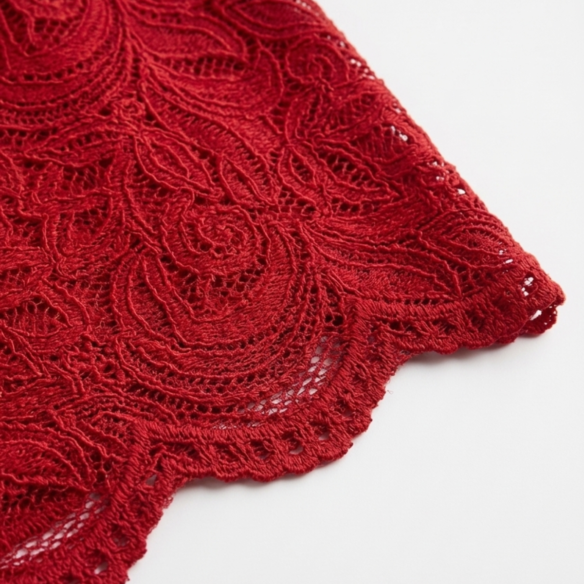Women's lace crop top and mermaid skirt set — evening and party — product view