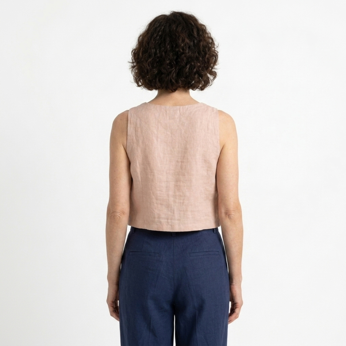 Reversible crop top tank — minimalist style — summer — product view