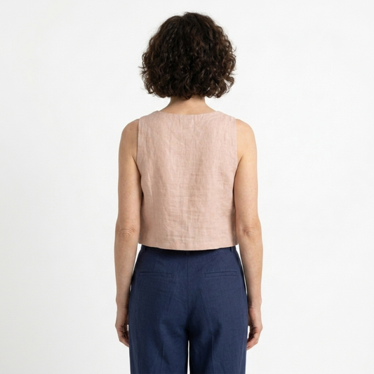 Reversible crop top tank — minimalist style — summer — product view