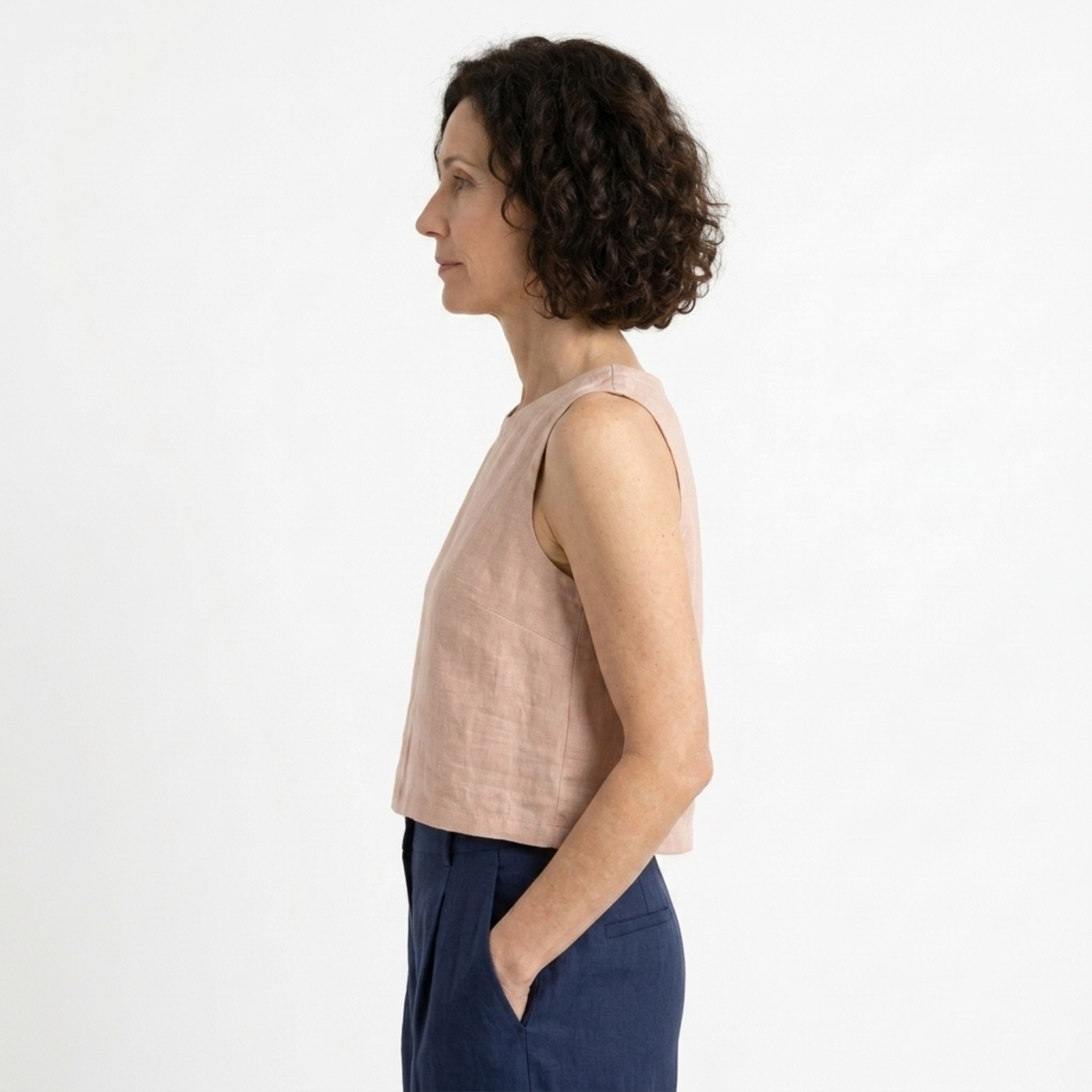 Reversible crop top tank — minimalist style — summer — product view