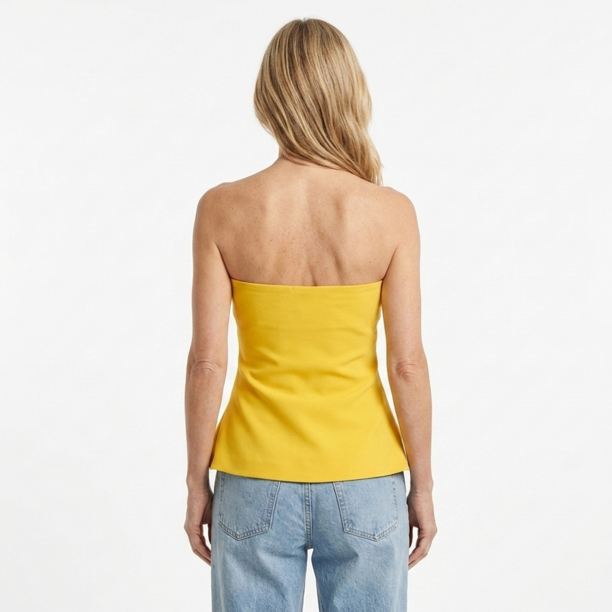 Short crop top for women — strapless — beach — product view