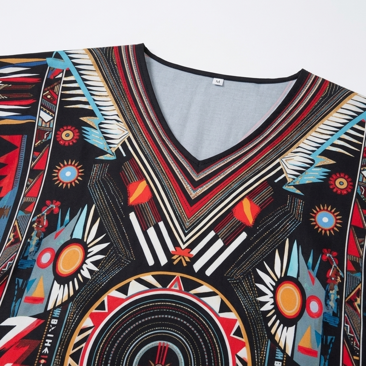 Plus size kaftan kimono dress — loose fit — beach and travel — product view