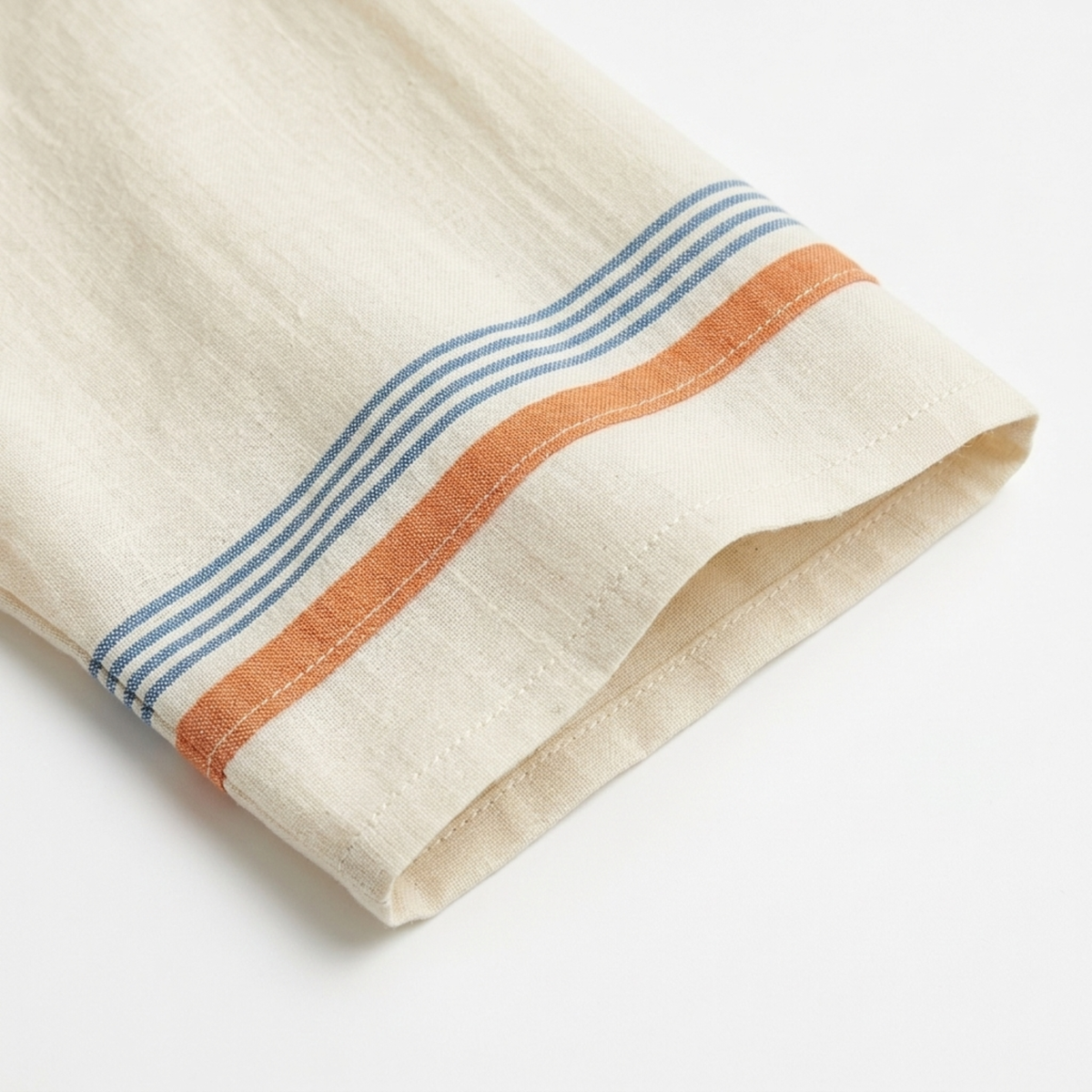 Striped kimono caftan dress — flared cut — beach vacation — product view