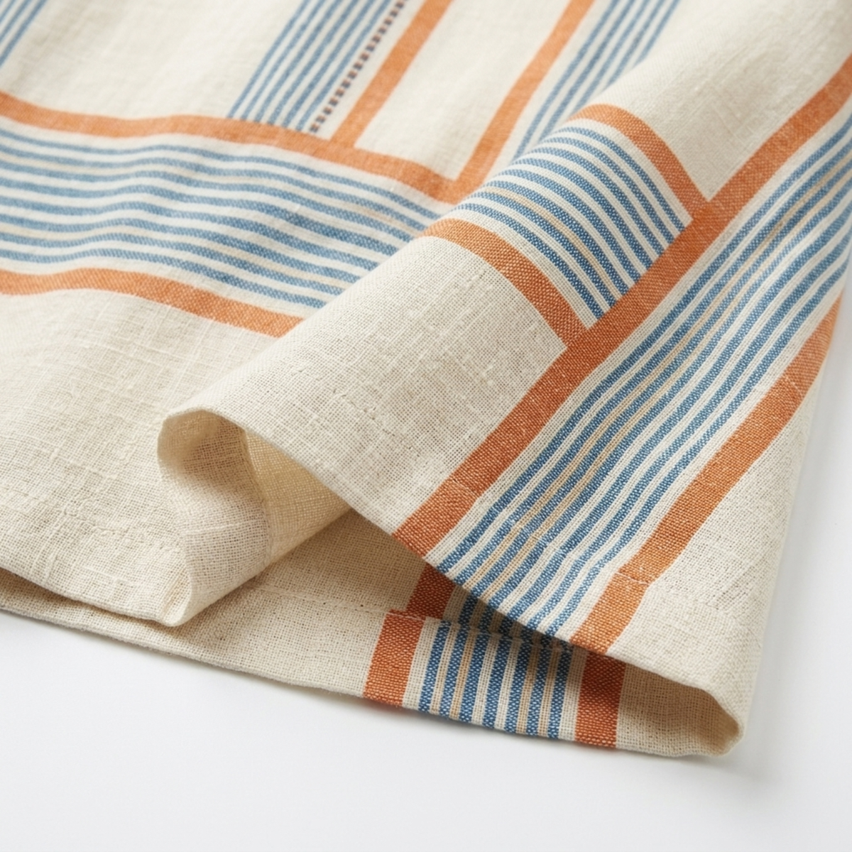 Striped kimono caftan dress — flared cut — beach vacation — product view