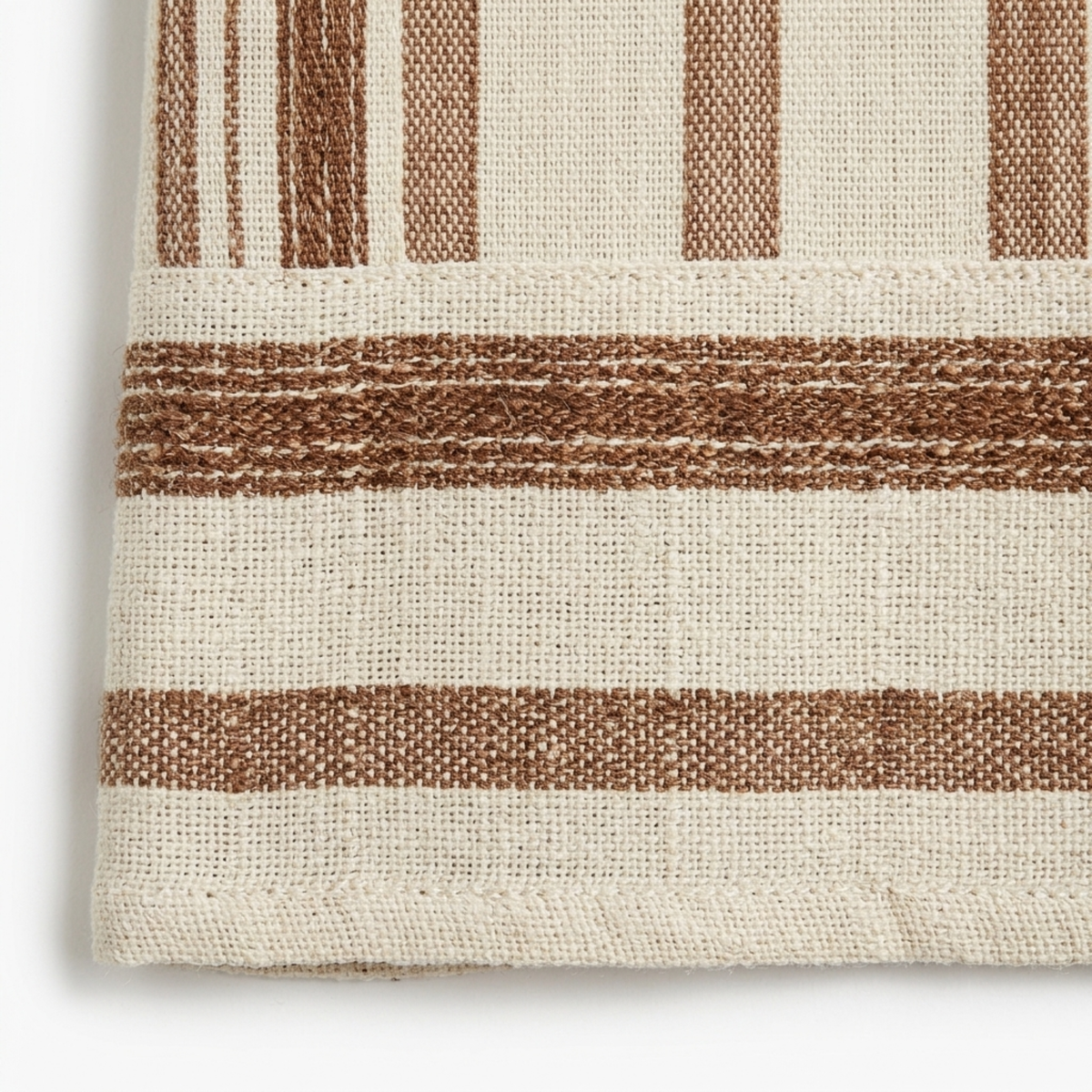 Striped beach kimono robe — loose kaftan with tassels — product view
