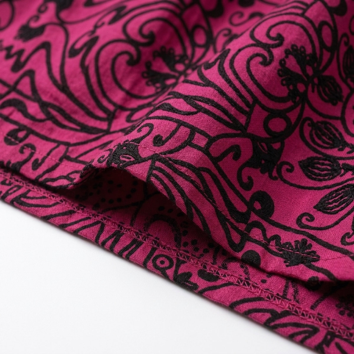 Bohemian long maxi skirt — elastic high waist — summer vacation — product view