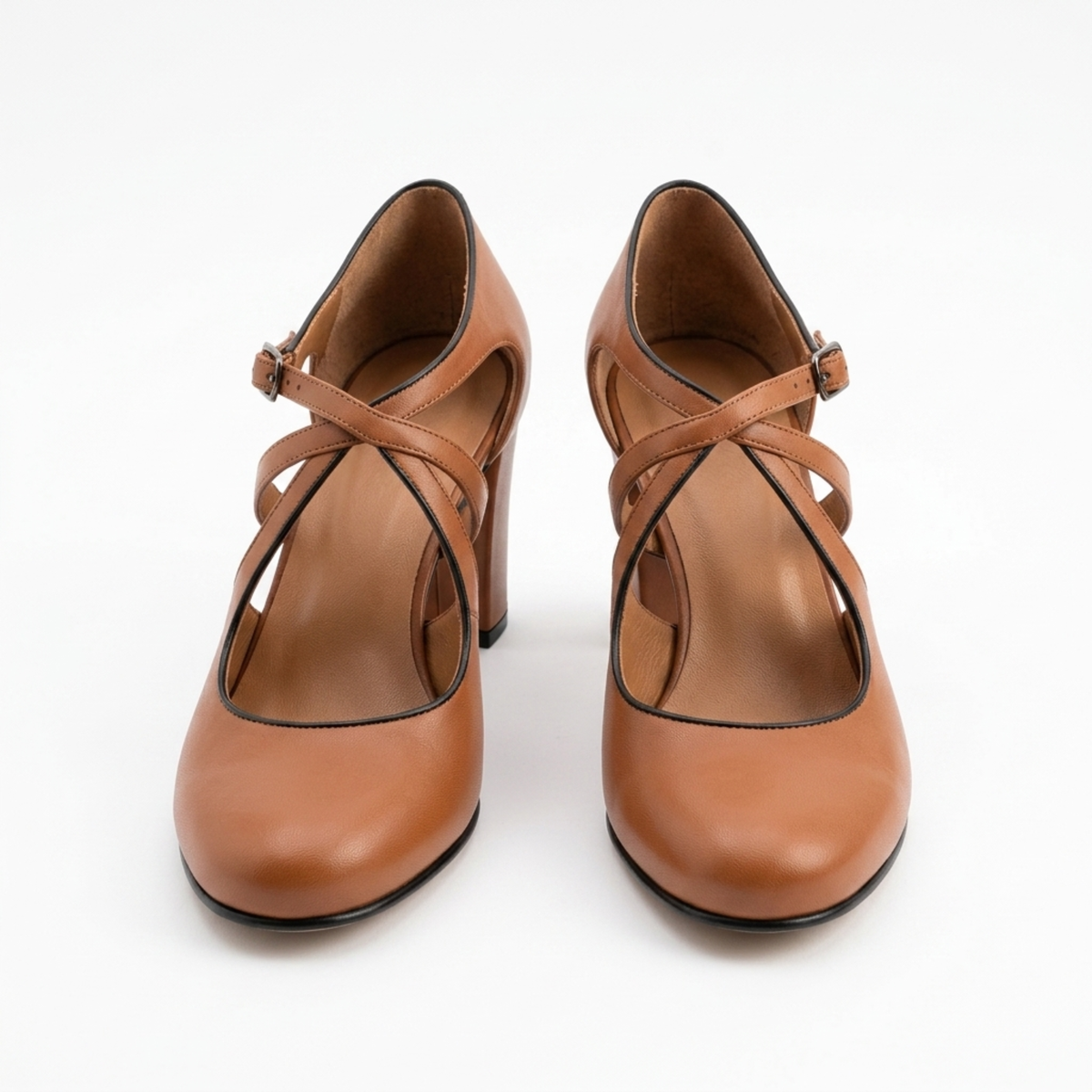 Women's sandals — adjustable ankle strap — summer outings — Brown