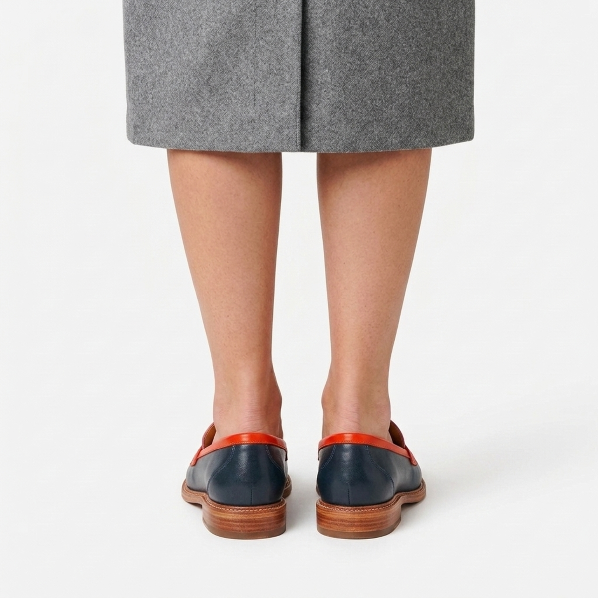 Multicolored flat sole moccasins for everyday wear — Pink