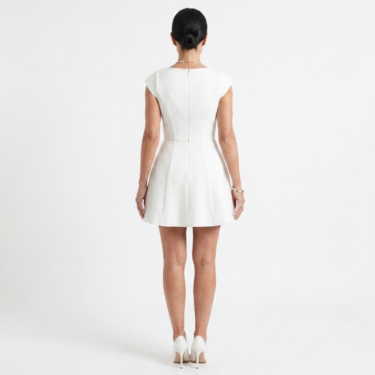 Short dress for women — square neckline — evening wear — product view