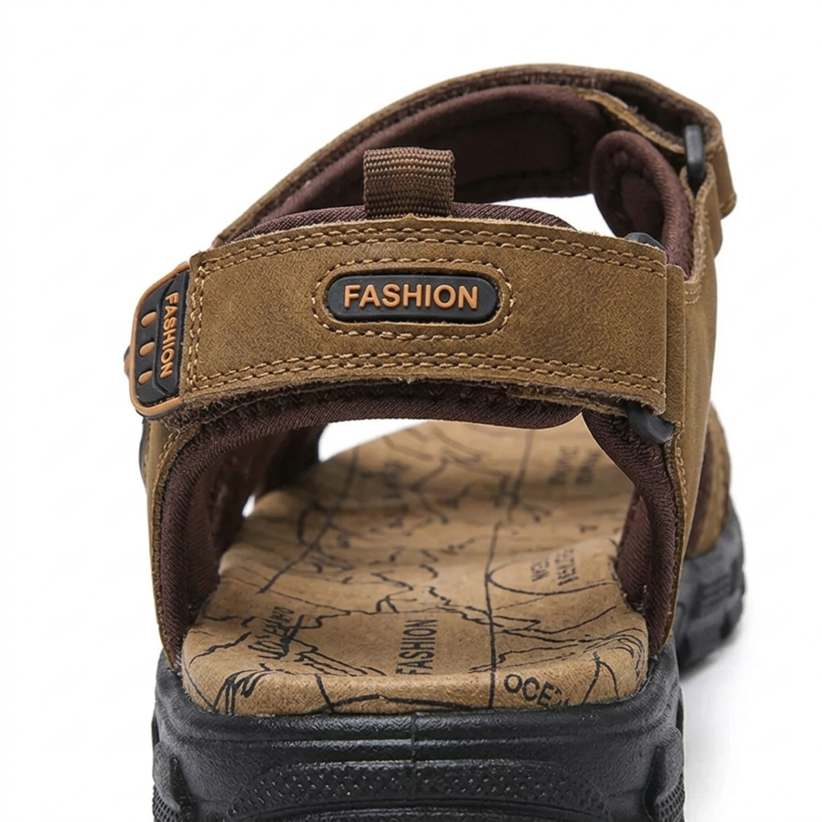 Men's sandals — velcro strap — walking and outdoor — product view