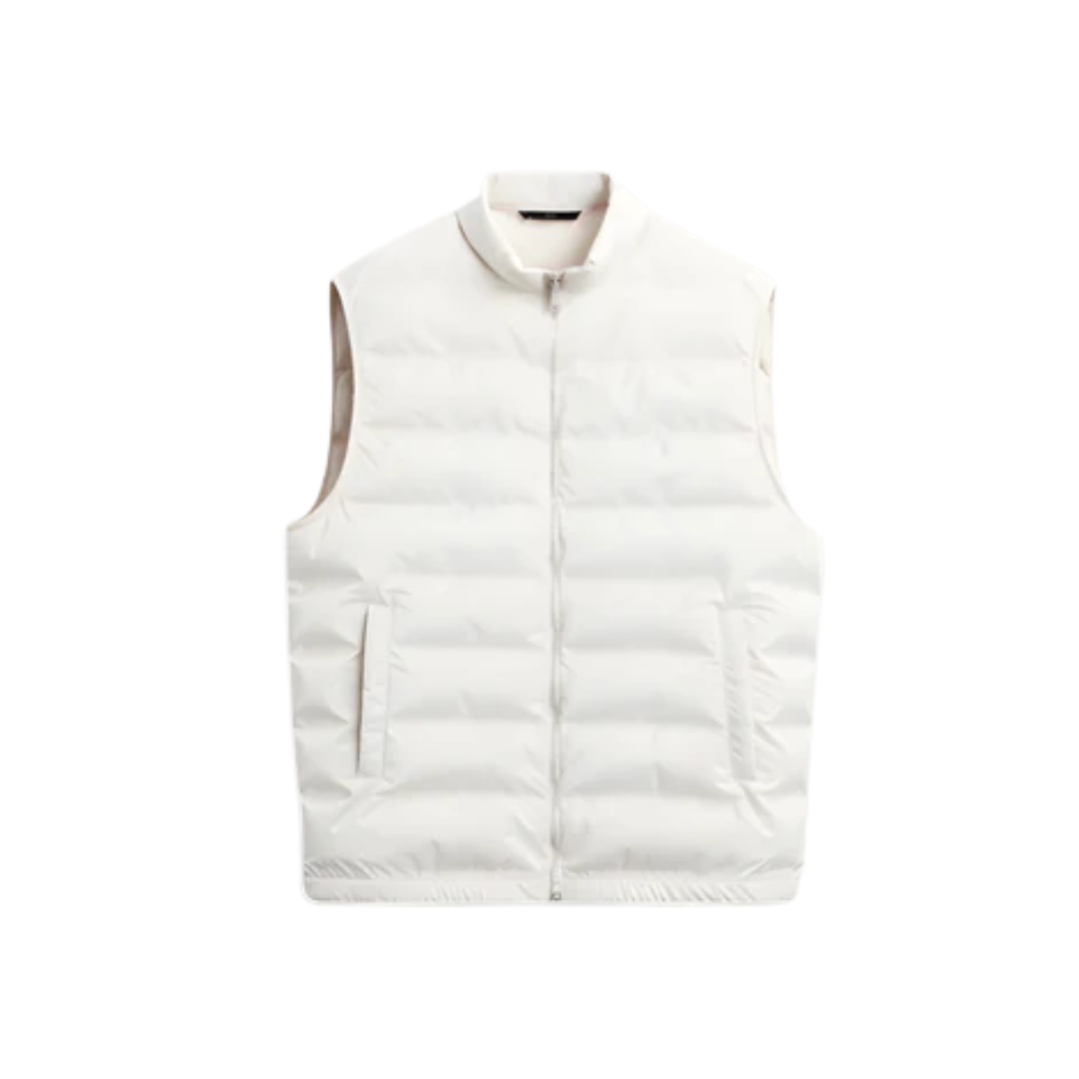Men's sleeveless vest — slim fit — outdoor and leisure — White