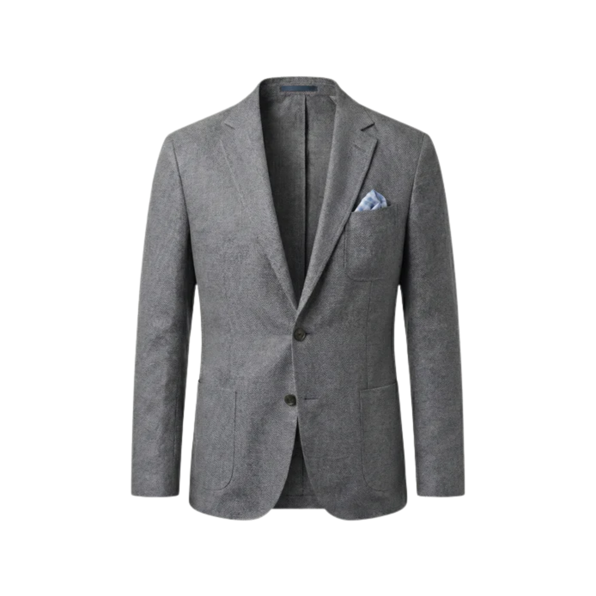 Men's blazer jacket — relaxed fit — office and everyday wear — Light Gray