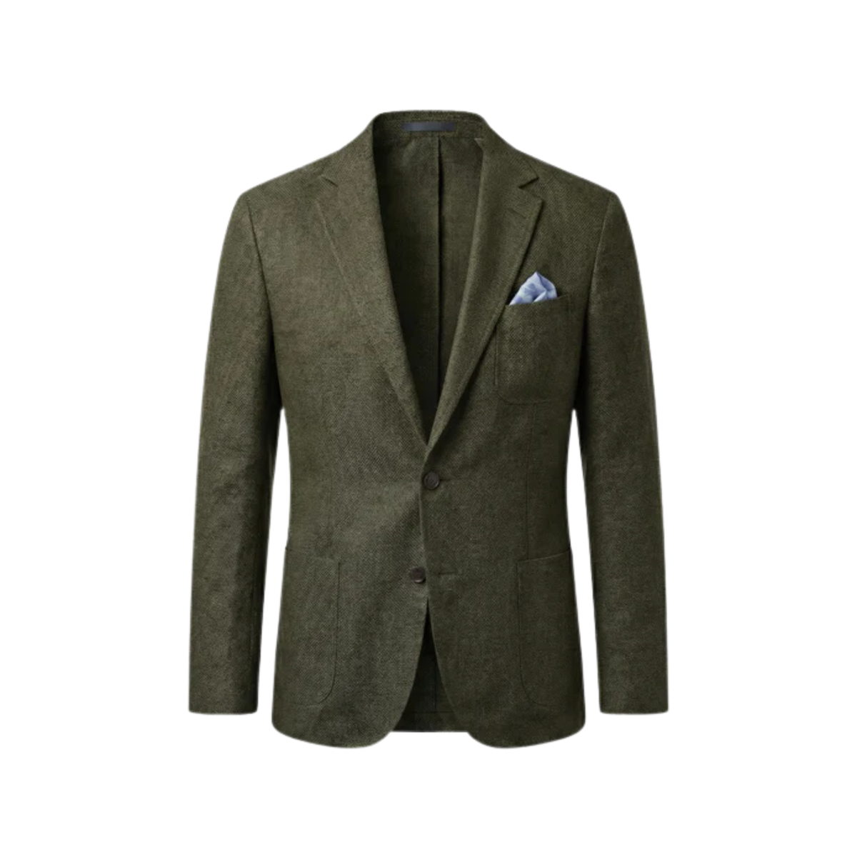 Men's blazer jacket — relaxed fit — office and everyday wear — Green