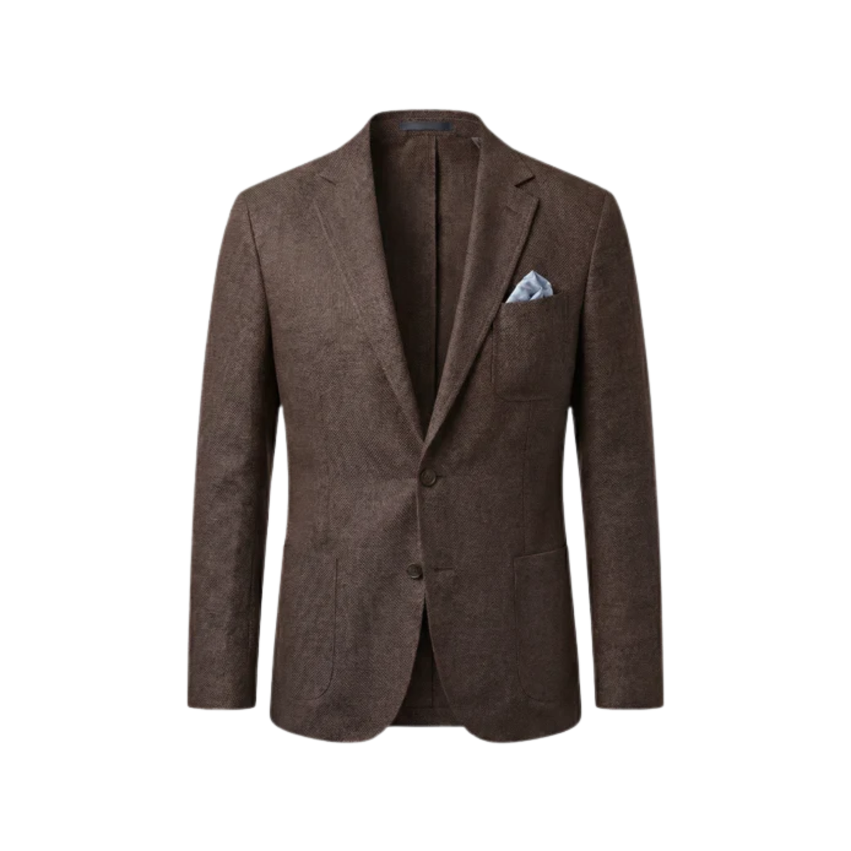 Men's blazer jacket — relaxed fit — office and everyday wear — Brown