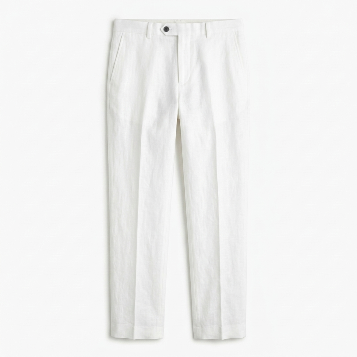 Men's pants — straight cut — vacation and beach — White