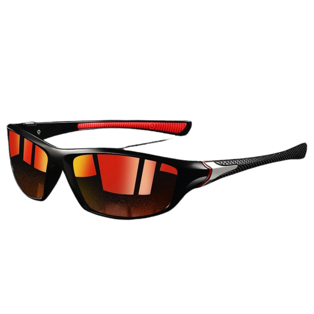 Sport sunglasses — wraparound frame — cycling and running