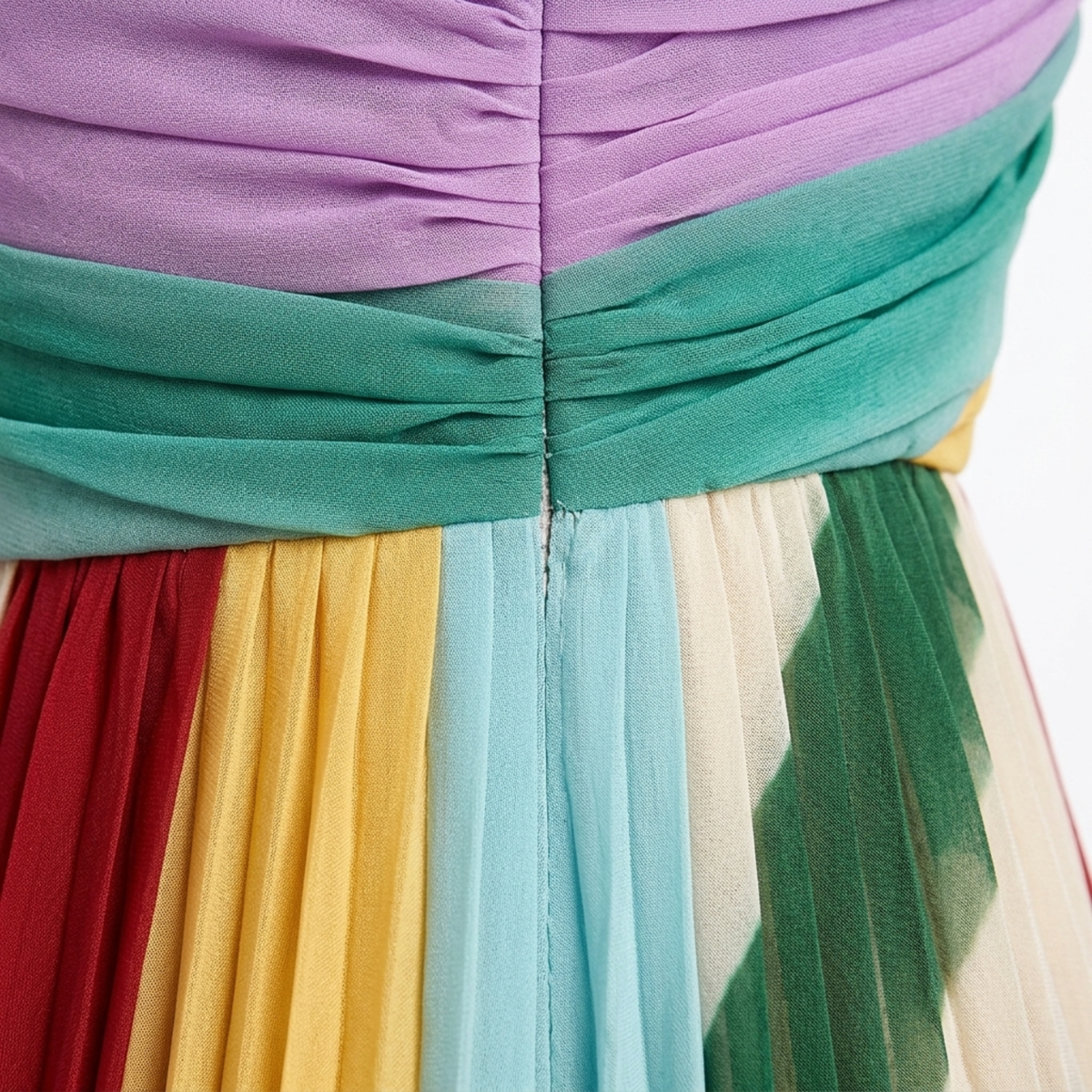 Women's long bohemian dress — strapless bustier — beach and summer — product view