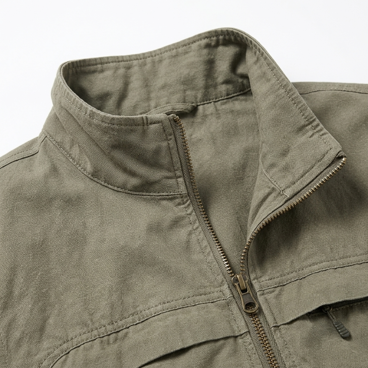 Men's sleeveless vest — zippered pockets — outerwear and mid-season — product view
