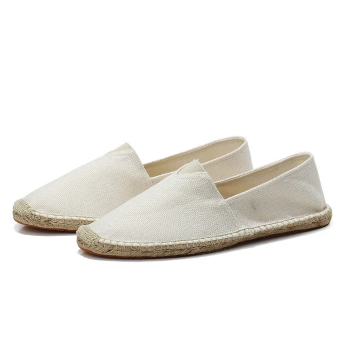 Espadrilles für Herren aus Canvas zum Hineinschlüpfen — Weiß