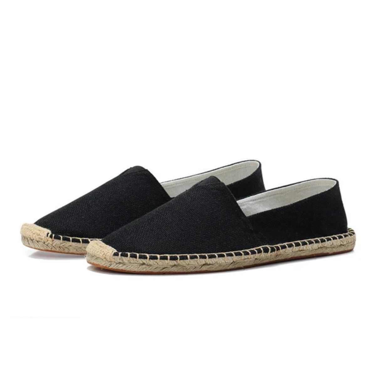 Espadrilles für Herren aus Canvas zum Hineinschlüpfen — Schwarz