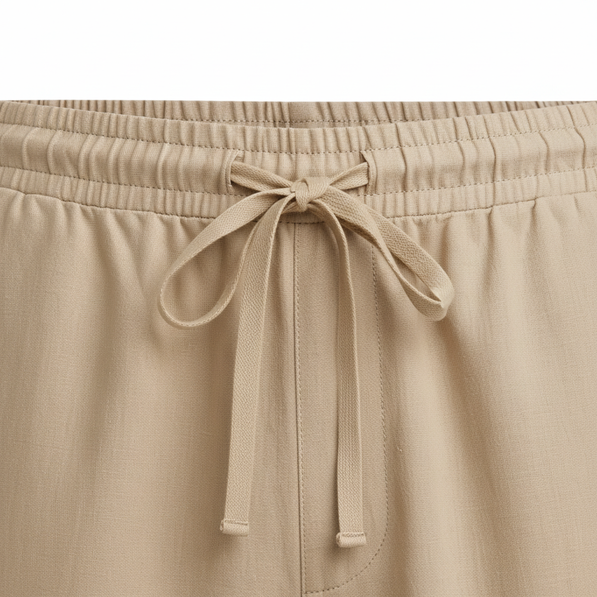 Shorts for Men with Elastic Waist and Relaxed Straight Cut — product view