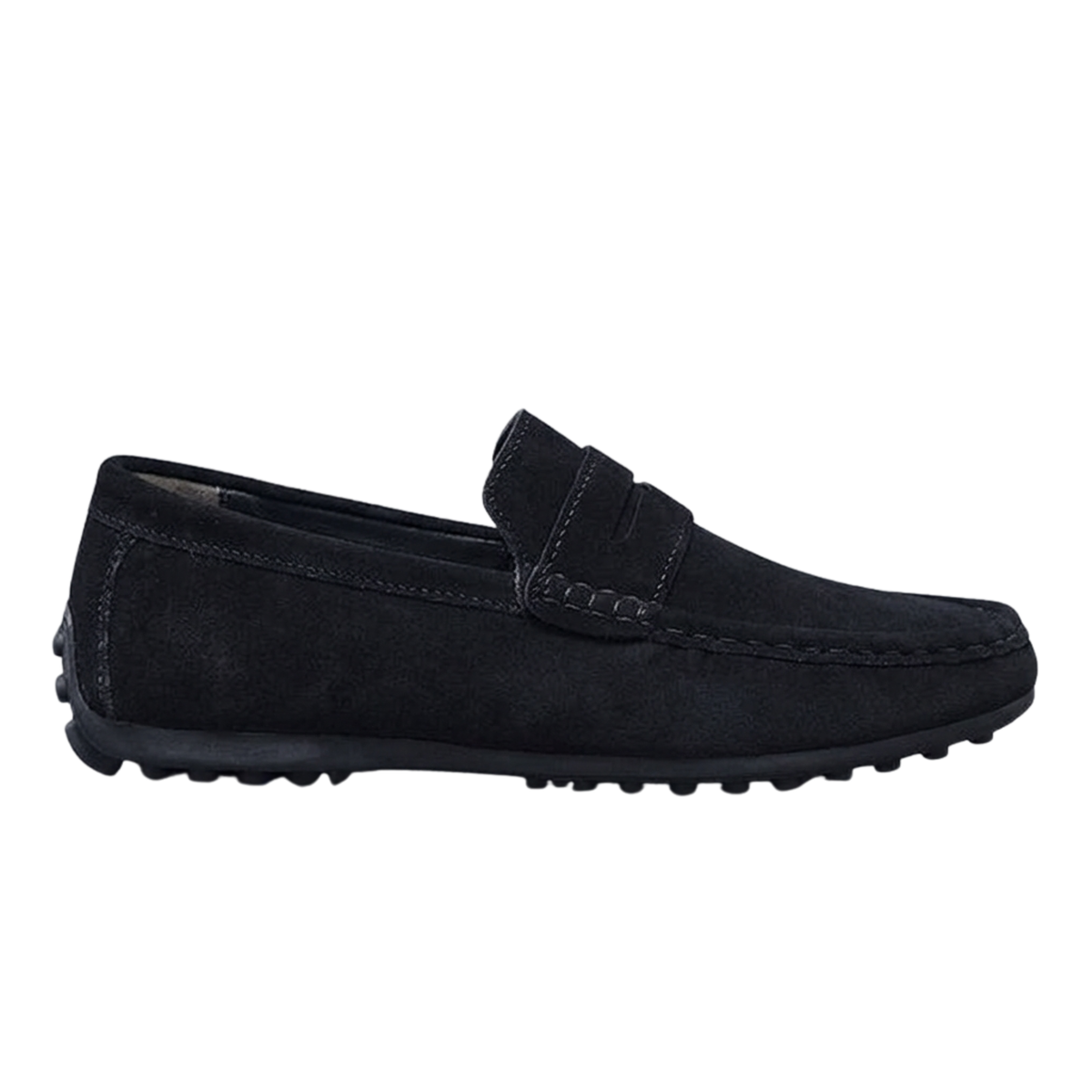 Men's Loafers — Penny Strap — Casual Everyday Style — Black