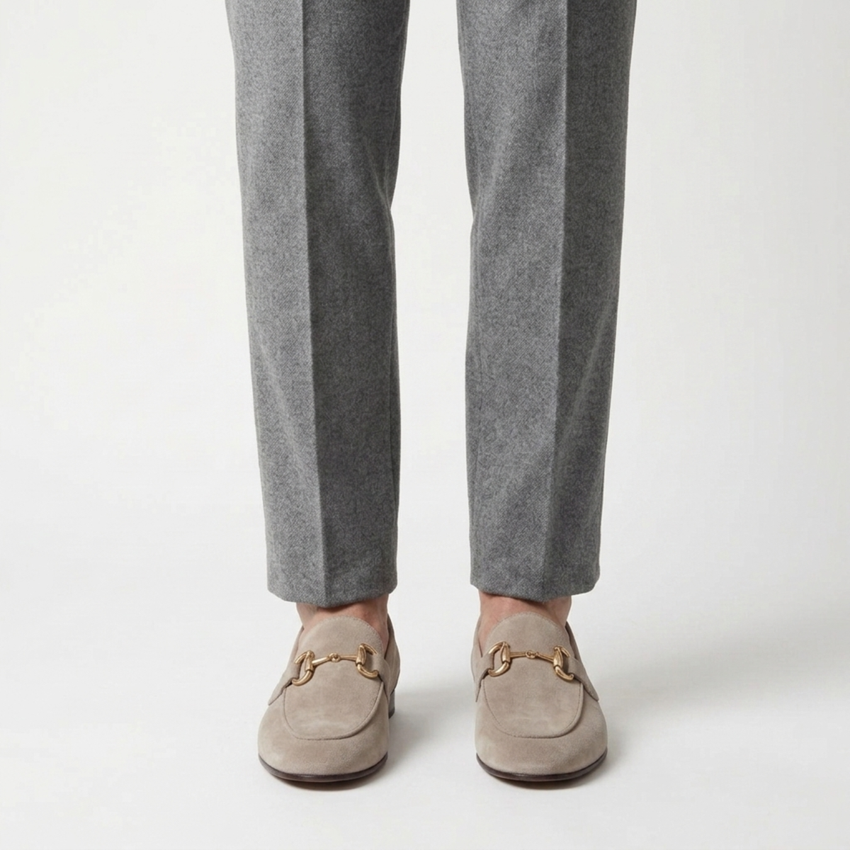 Men's Loafers — Bit Detail — Office and Formal — Beige