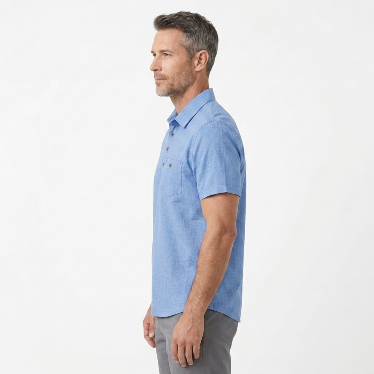 Men's Slim Fit Polo with Chest Pocket — Office & Leisure — product view