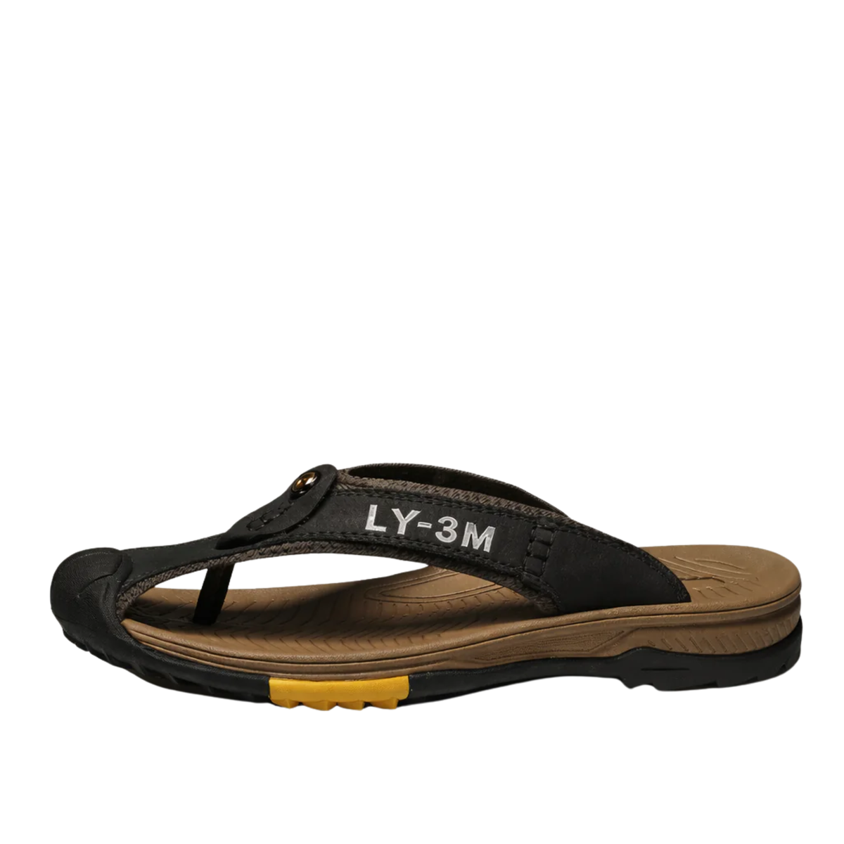 Men's Beach Flip-Flops — Thong Sandals — Summer — Black