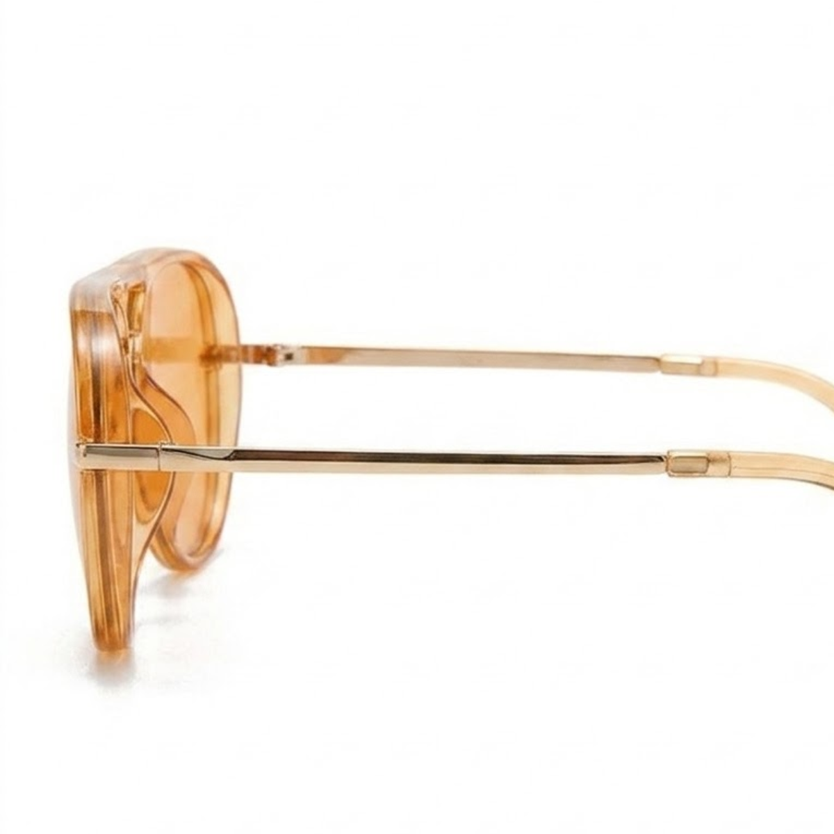 Translucent Aviator Glasses with Double Bridge and Gradient Lenses — product view