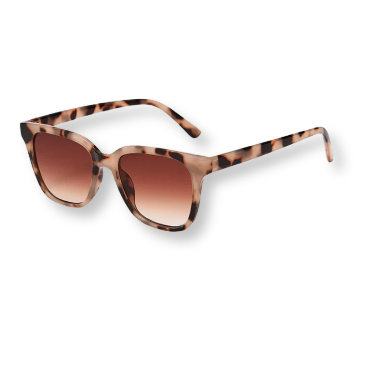 Women's Oversized Square Sunglasses – Thick Frame and Tinted Lenses — Brown