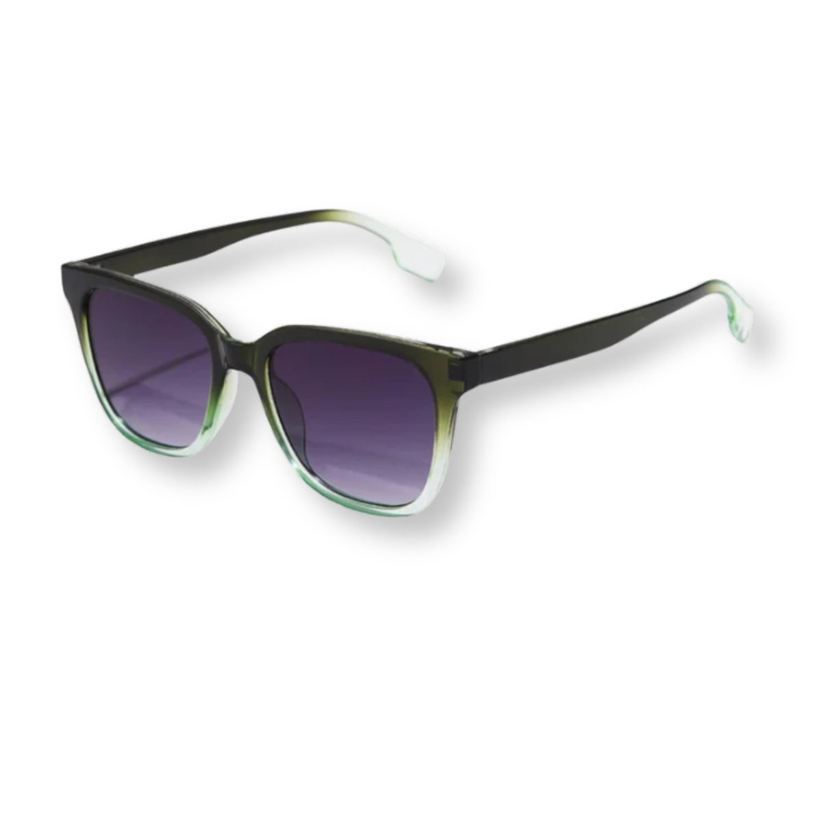 Women's Oversized Square Sunglasses – Thick Frame and Tinted Lenses — Purple