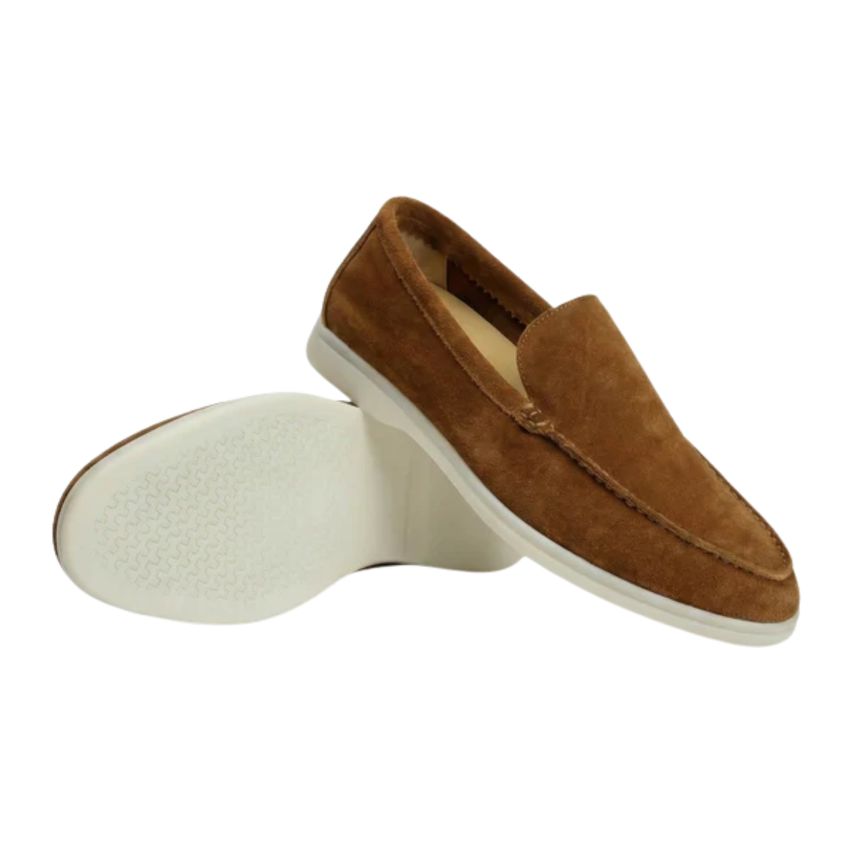 Men's moccasins — lightweight and flexible sole — Brown