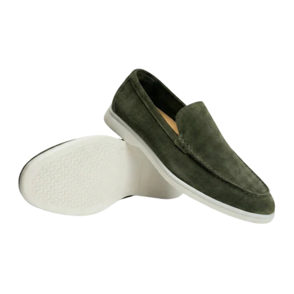 Men's moccasins — lightweight and flexible sole — Green