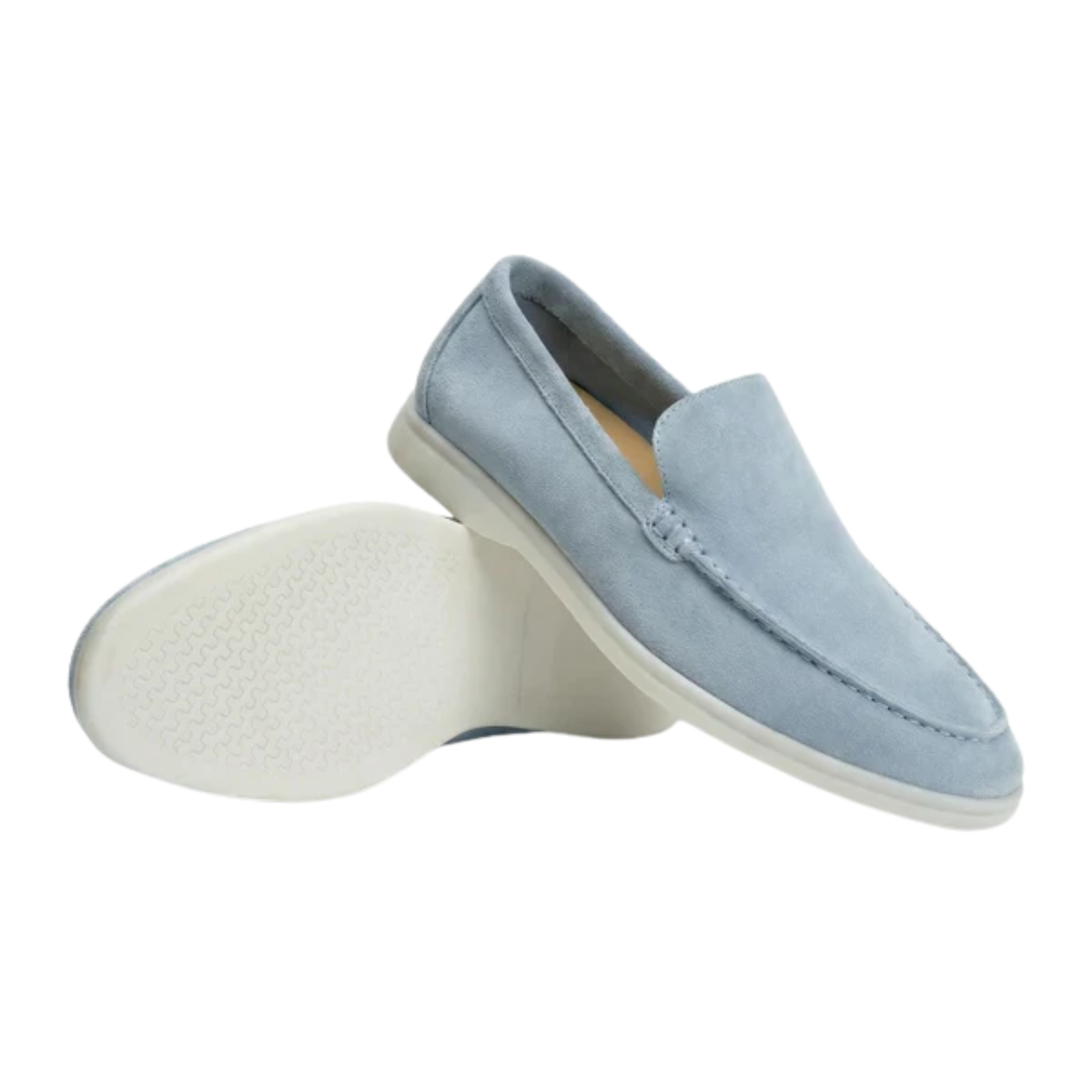 Men's moccasins — lightweight and flexible sole — Light Blue