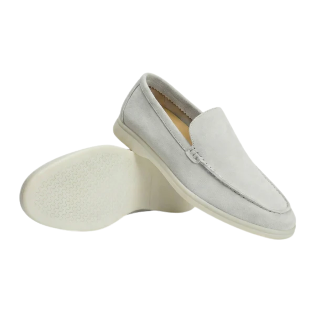 Men's moccasins — lightweight and flexible sole — Light Gray
