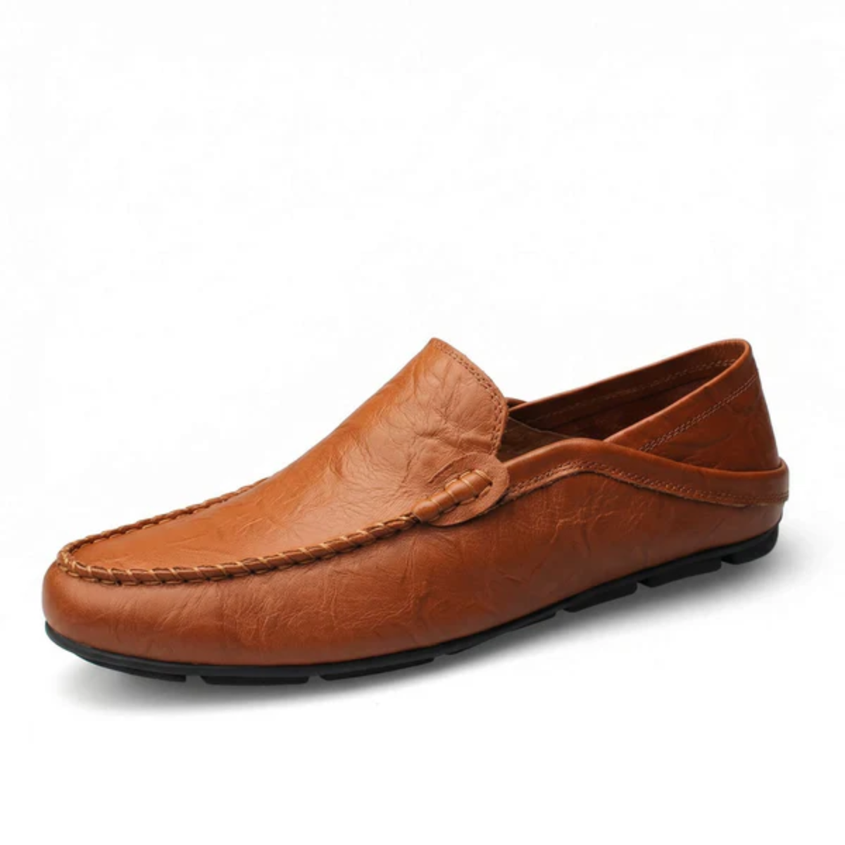 Men's moccasins — foldable heel — travel and casual style — Brown