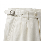 Men's dress pants — double pleat — formal ceremonies — Ivory