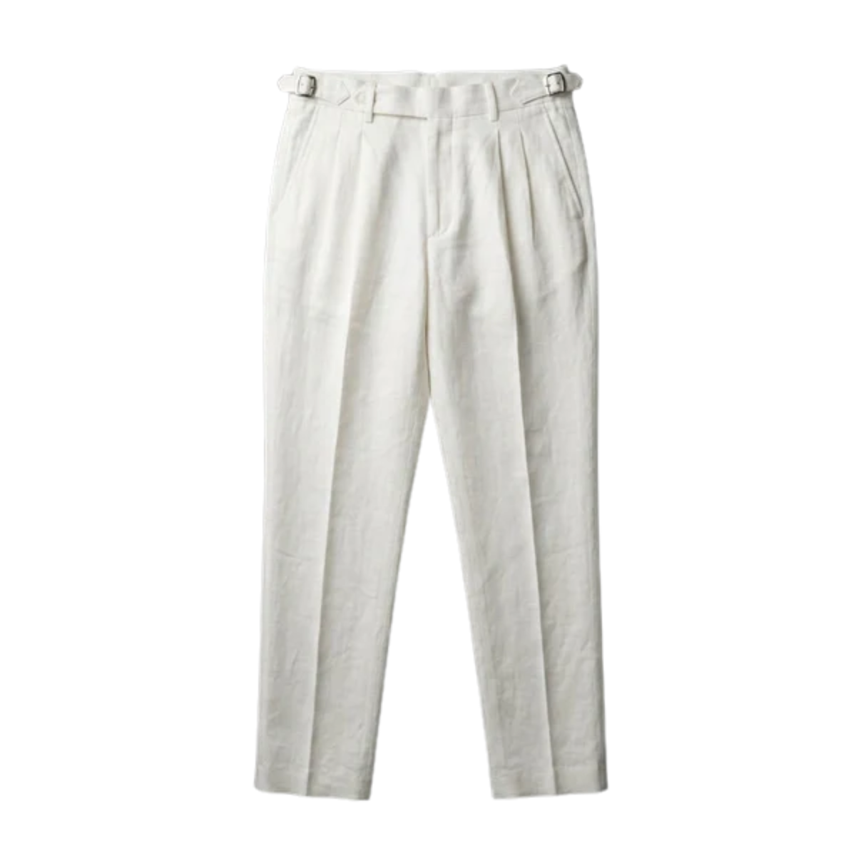 Men's dress pants — double pleat — formal ceremonies — Ivory