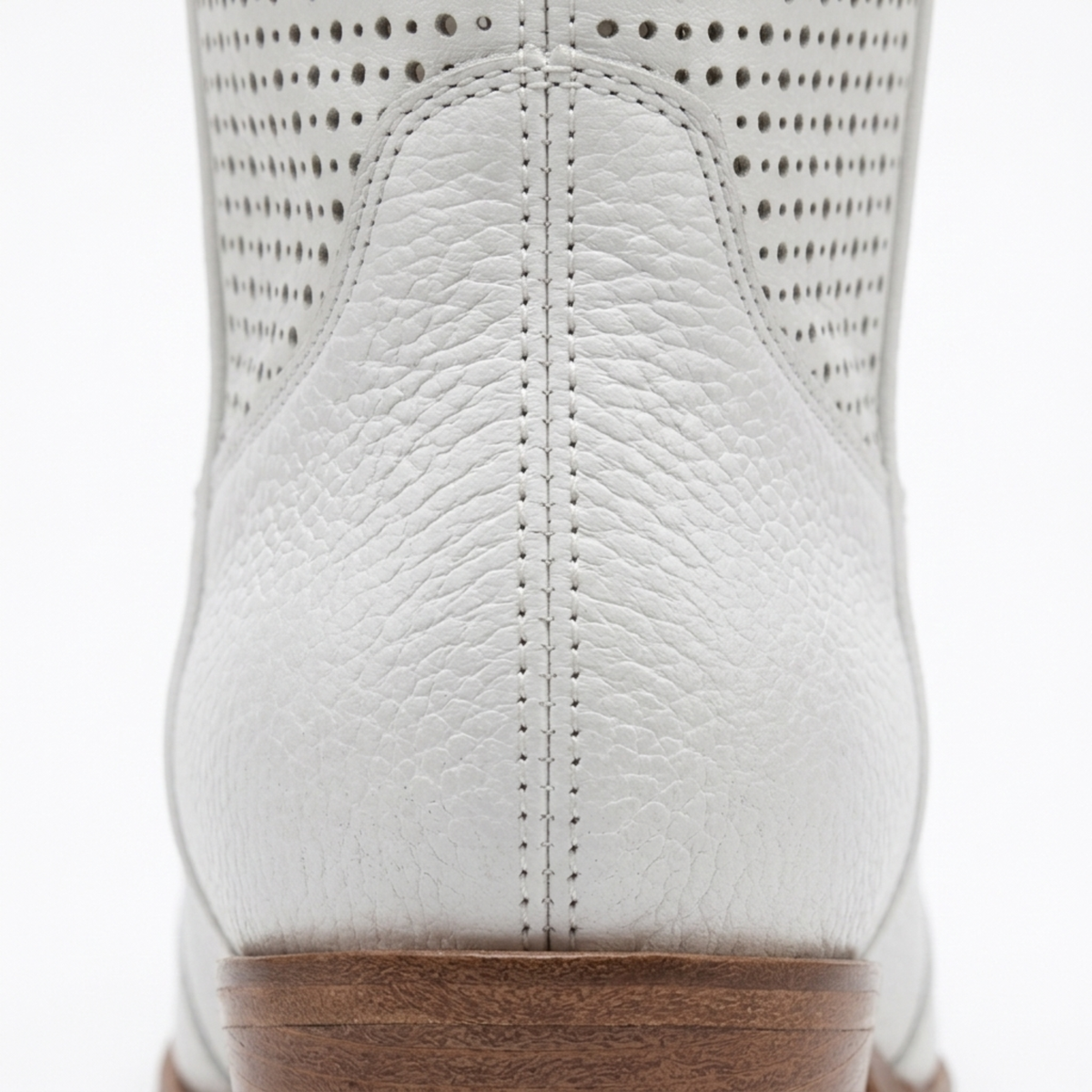 Women's cowboy ankle boots — mid-calf — daily use — White