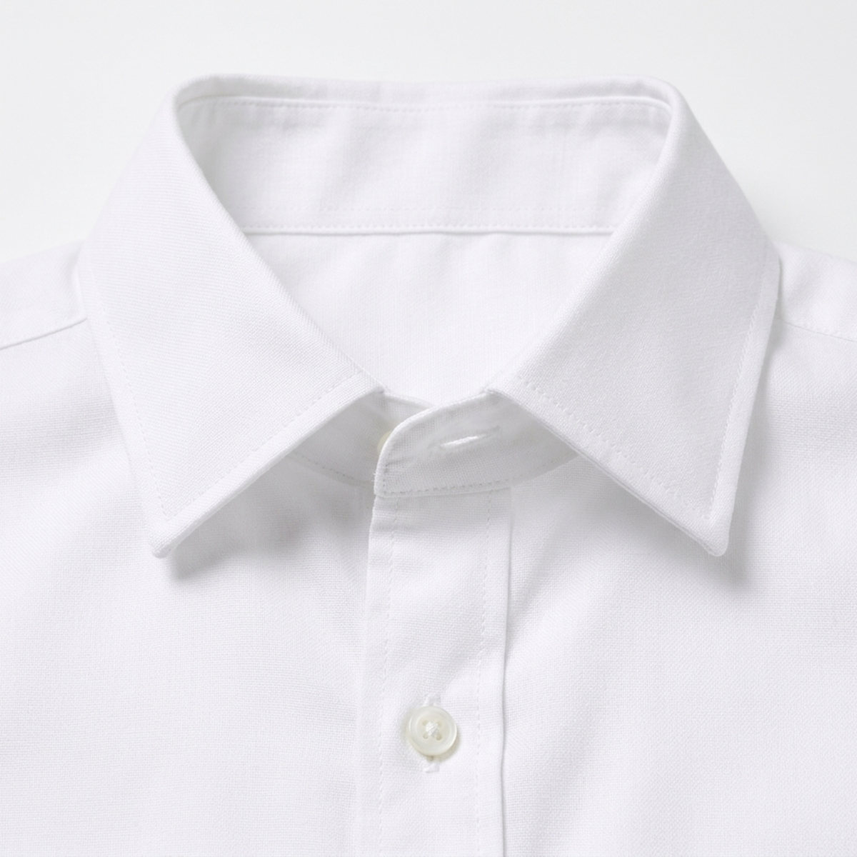Men's button-down shirt — long sleeves and pointed collar — product view