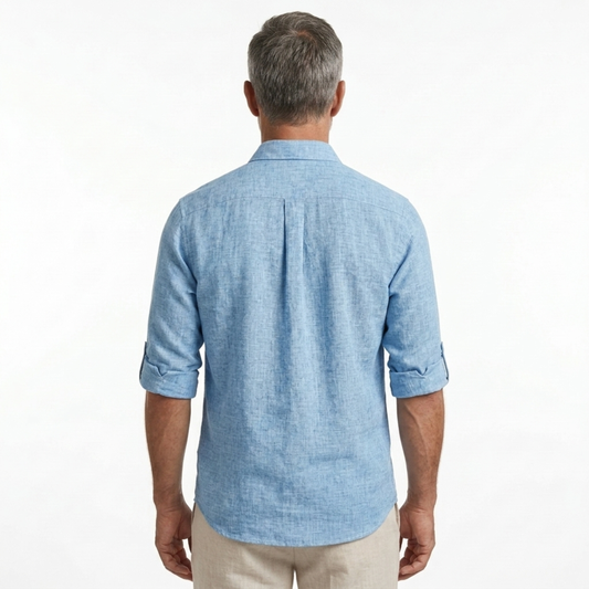 Men's short-sleeve polo — vacation — product view