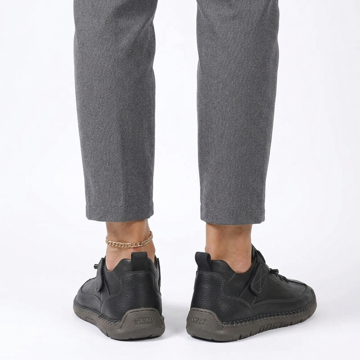 Women's comfort sneakers — laces and topstitching — casual style — product view