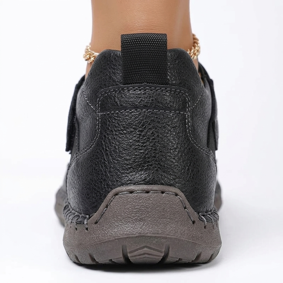 Women's comfort sneakers — laces and topstitching — casual style — product view