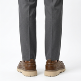 Slip-on shoes — sturdy and flexible sole — everyday use — Brown